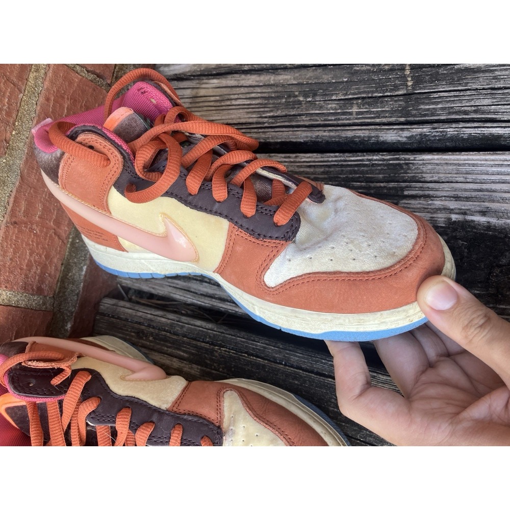 Nike Dunk Mid Social Status Free Lunch Strawberry Milk Mens Sz 7.5 US DJ1173-700 - Picture 5 of 15
